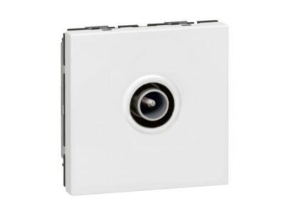 Prise TV 2 MOD blanc - 078782