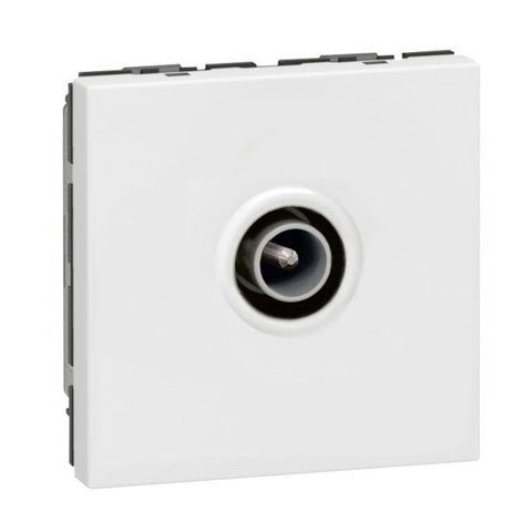 Prise TV 2 MOD blanc - 078782