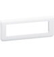 Plaque horizontale 8 modules blanc