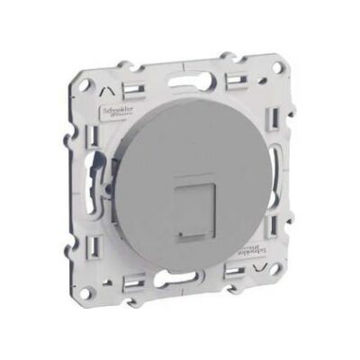 Schneider Odace prise multimédia RJ45 grade 1 - aluminium - S530475