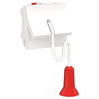 Schneider interrupteur à corde NO/NF - 10A - Blanc antimic -NU322620