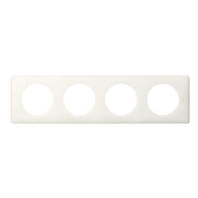 Plaque 4 postes Yesterday blanc