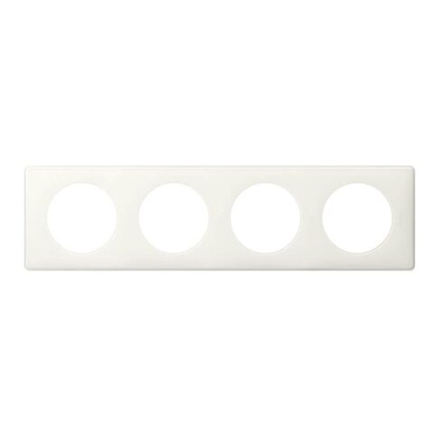 Plaque 4 postes Yesterday blanc