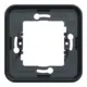Cadre 1 poste horizontale IP55 IK07 Gris anthracite - Mureva - MUR34107