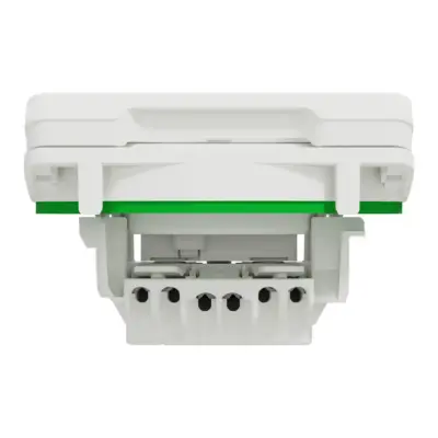 Prise de courant 2P+T IP55 IK08 connexion auto - Composable - Blanc - Mureva Style