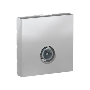 Schneider Prise télévision Unica - Mâle -2modules -Alu -NU346230