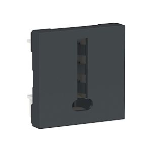 Schneider Prise téléphonique Unica - 2 modules - Anthracite -NU349654