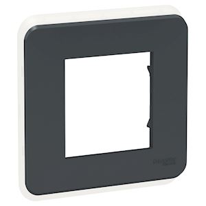Schneider plaque de finition Anthracite - 1 poste - NU400254