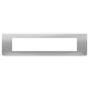 Schneider plaque de finition 10 modules Aluminium - NU411030