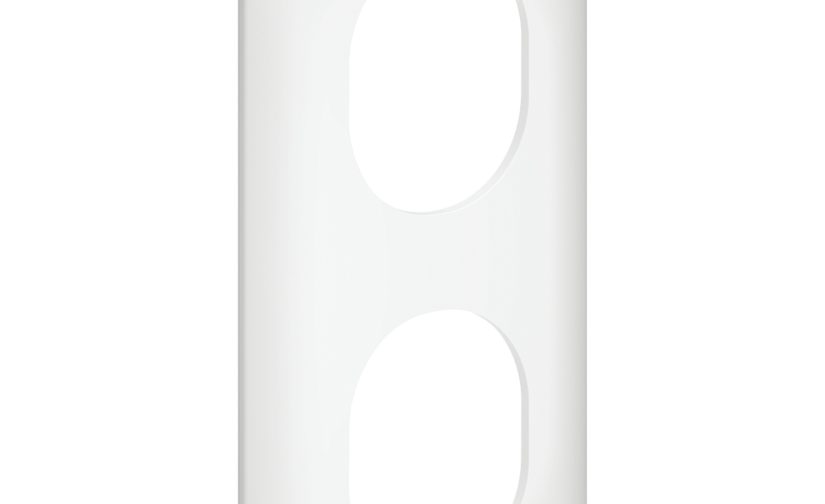 Plaque de finition Ovalis – 2 postes verticale – S260724