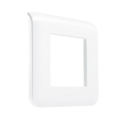 Plaque simple 2 modules blanc LEGRAND Mosaic - 078802