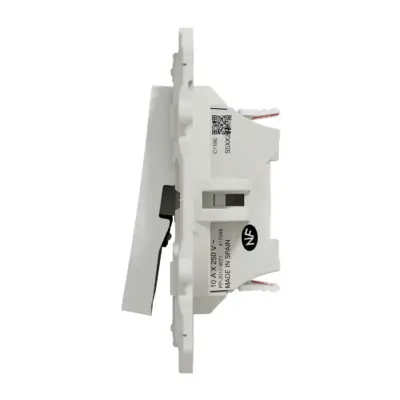 Double Interrupteur Va et Vient blanc - Odace - à vis - S520214