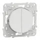 Schneider Bouton poussoir volet-roulant blanc -Odace - S520227