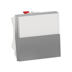 Schneider poussoir NO/NF porte-étiquette Aluminium -10 A - NU324630