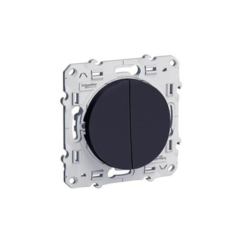 SCHNEIDER Prise téléphone en T Odace - Anthracite - S540496