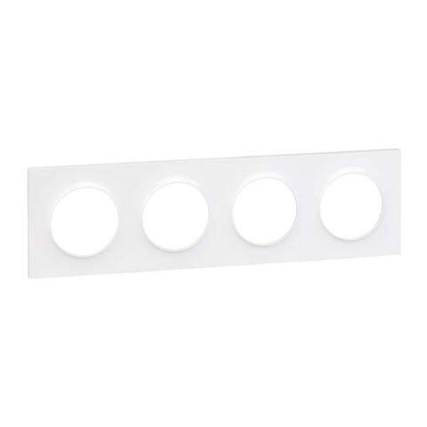 SCHNEIDER Plaque 4 postes Odace Styl - S520708