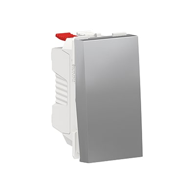 Schneider Bouton-poussoir Aluminium NO -1 module - 10A -NU310630