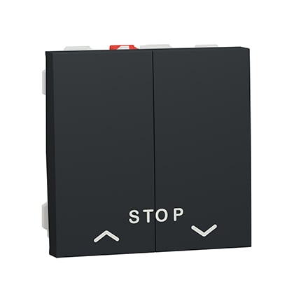 Schneider Commande pour volets roulants Anthracite Unica- 10A -NU323754