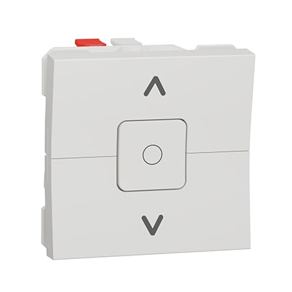 Schneider Inter volet-roulant - 3 touches - 6A - 2 mod - Blanc anti -NU320820-min