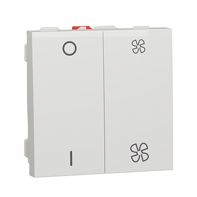 Schneider Interrupteur pour VMC ON/OFF + 2 vitesses -NU321418