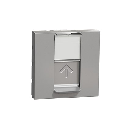Schneider Prise RJ45 Aluminium - Cat.6 STP - 2 modules -NU341930