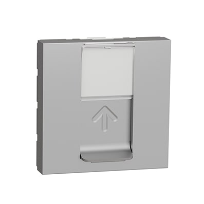 Schneider Prise RJ45 Aluminium Cat.6 STP - Unica - 2 modules -NU341730-min