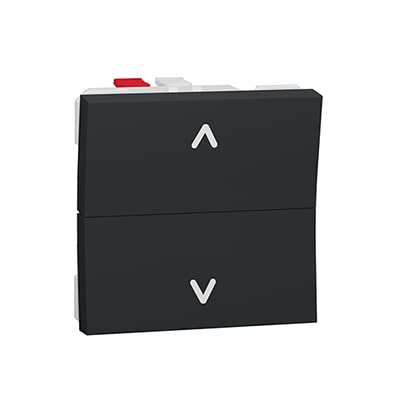 Schneider Volet-roulant -double poussoir -2 mod - Anthracite -NU320754-min