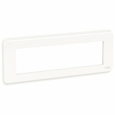 Schneider plaque de finition Blanc 8 modules - NU411818