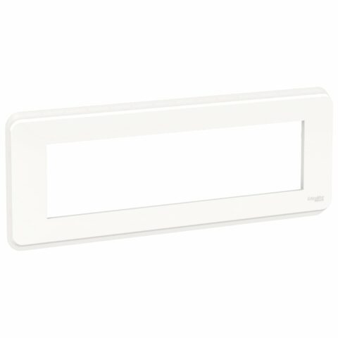 Schneider plaque de finition Blanc 8 modules - NU411818