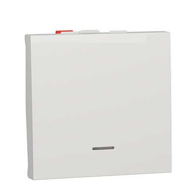 Schneider va-et-vient lum témoin Blanc- 10A - 2 mod - NU320318S