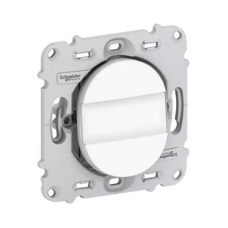 Poussoir à fermeture 10A avec porte-étiquette Ovalis - S261266