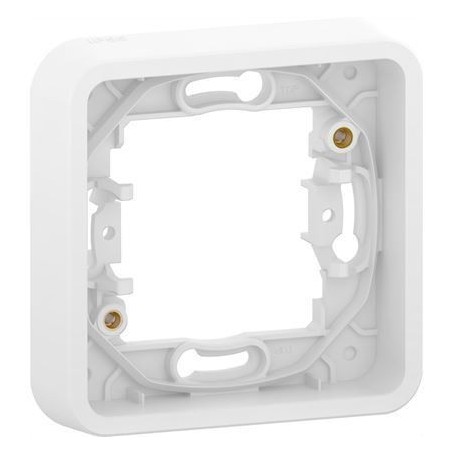 Cadre 1 poste blanc encastré ip55 ik08 mureva styl schneider - MUR39107