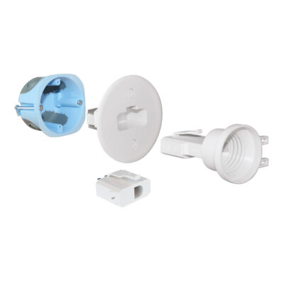 Eurohm kit applique bbc 54mm + douille dcl -53078