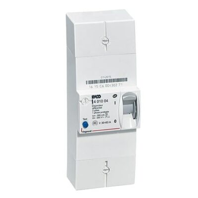 Disjoncteur de branchement Enedis bipolaire différentiel 500mA sélectif intensité 60A non réglable-min