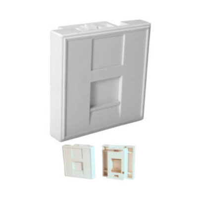 lien'k Plastron avant 45x45 - 1 port - Keystone -fav45