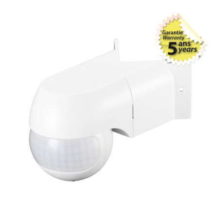 Détecteur de mouvement IR saillie IP44 180° angle - 75499