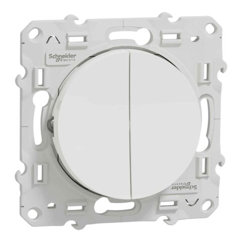 double poussoir - blanc