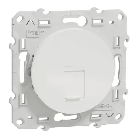 Prise RJ45 Grade 3 Cat. 6 STP - Odace - Blanc - S520476