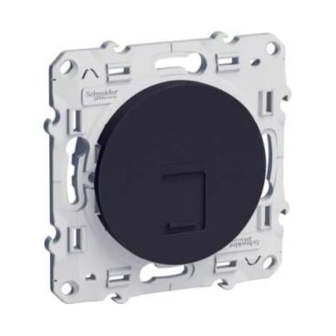 Odace prise RJ45 Anthracite grade 3 cat. 6 STP à vis