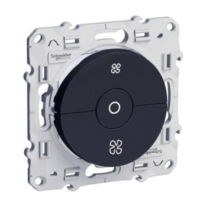 Odace Interrupteur VMC Anthracite à vis - S540243