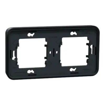 Cadre 2 postes horizontale IP55 IK08 - Encastré - Mureva - MUR34101