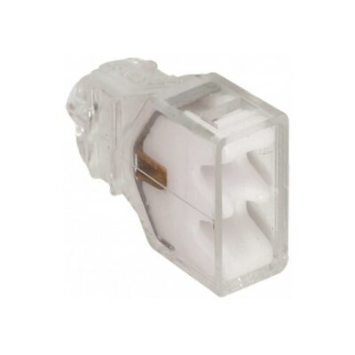 EUROHM Boîte de 100 bornes 2 entrées - Blanc - 70052