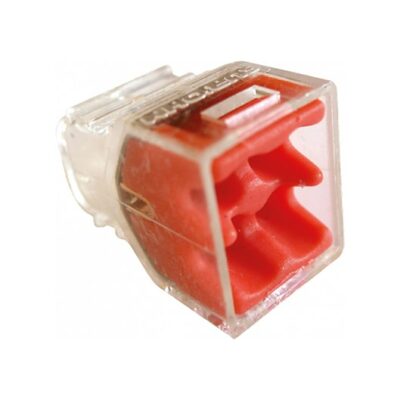 EUROHM Boîte de 100 bornes 4 entrées - Rouge - 70054