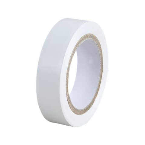 EUROHM Ruban isolant adhésif Blanc 10 Mètres x 15 mm -72006