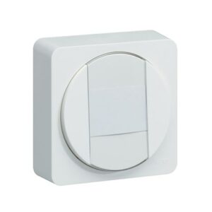 Interrupteur InterBP porte-étiquette complet - HAGER Ateha - WJC025