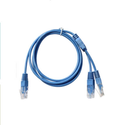 Lien'k Cordon Y UTP 2 paires Bleu 1,5m RJ45 2 RJ45 -C245Y45-015