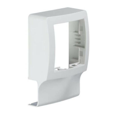Support appareillage saillie Alréa pour moulure ATHEA 12x20mm blanc pure (1)