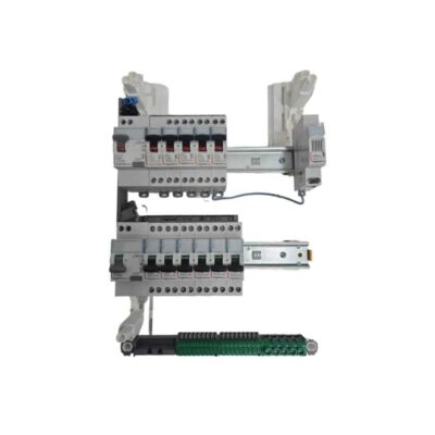 Tableau électrique équipé 2 rangées 1ID 63A – 1ID 63AC – 11 disjonteurs + ronfleur