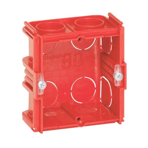 Boîte monoposte Batibox maçonnerie carrée 1 poste associable - profondeur 40mm-min