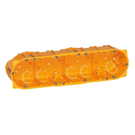 Boîte multiposte Batibox cloisons sèches 4 postes 8 à 10 modules - profondeur 40mm-min